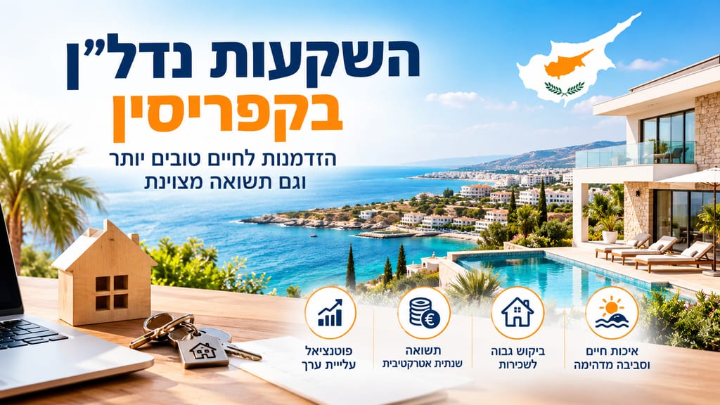 השקעות נדל״ן בקפריסין: מסלול רכישה, עלויות והיתר תושבות לזרים